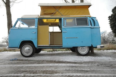 ***Taken 8-5-10. Lucian Holland**71 VW campervan, Blue Deluxe model.