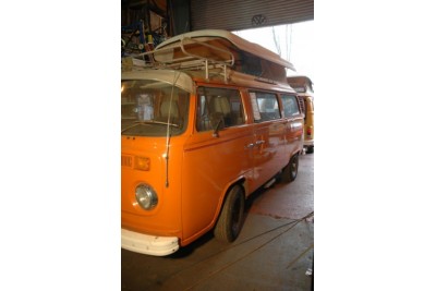 ** collected 4/7/09 by The Andrews of Henley **1978 Volkswagen camper, Burnt Orange 2 litre engine and box RHD Oz import