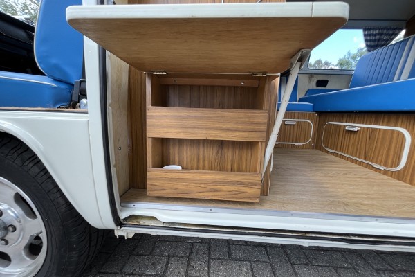 1973 Volkswagen Westfalia &ndash; Fold-Out Door Storage