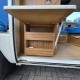 1973 Volkswagen Westfalia &ndash; Fold-Out Door Storage