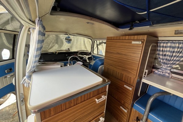1973 Volkswagen Westfalia &ndash; Westfalia Cabinetry and Pop-Top Interior